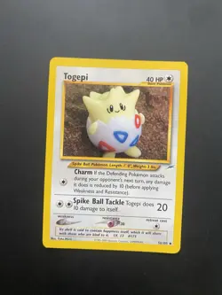 Pokemon Togepi Neo Destiny 56/105 Uncommon 40 HP Regular Unlimited English 2000 - Image 1