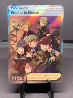 Pokemon TCG Friends in Sinnoh 149/159 Full Art Holo Rare Crown Zenith NM - Image 1