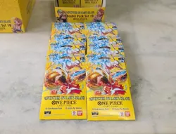 One Piece Adventure On Kami’s Island OP15-EB04 Sleeved Booster Pack 10 Pack Lot - Image 1