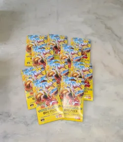 One Piece Adventure On Kami’s Island OP15-EB04 Sleeved Booster Pack 10 Pack Lot - Image 2