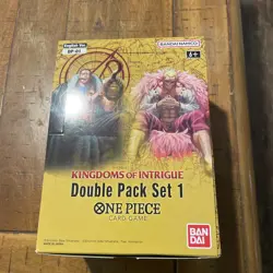 One Piece TCG Kingdoms of Intrigues DP-01 Double Pack Display Sealed - Image 1