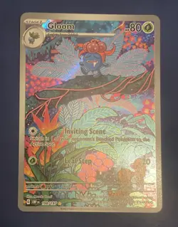 Pokemon Cards Gloom 198/197 Obsidian Flames Illustration Rare NM - Image 1