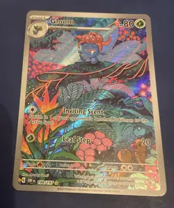 Pokemon Cards Gloom 198/197 Obsidian Flames Illustration Rare NM - Image 2