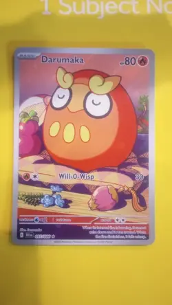 Darumaka 097/086 Sv: Black Bolt Illustration Rare NM Holo Pokemon Card - Image 1