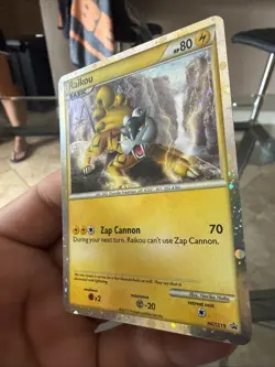 Pokemon TCG Raikou HGSS19 Shiny Holo Black Star Promo Card Mint - Image 3