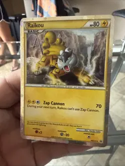Pokemon TCG Raikou HGSS19 Shiny Holo Black Star Promo Card Mint - Image 5