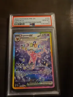 2025 Pokemon PRE-EN Espeon EX Special Illustration Rare PSA 10 - Image 1