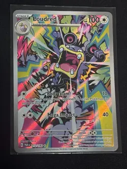 Pokemon Loudred 212/182 SV04: Paradox Rift Full Art Holo Illustration Rare Card - Image 1