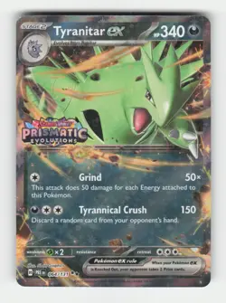 Tyranitar ex (Prismatic Evolutions Stamp) Miscellaneous Cards & Products (MCA... - Image 1