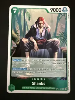 Shanks OP14-027 R One Piece Card The Azure Sea’s Seven English OP14 TCG - Image 1