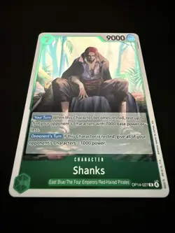 Shanks OP14-027 R One Piece Card The Azure Sea’s Seven English OP14 TCG - Image 3