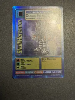 Digimon SkullMeramon St-48S Chase Holo Bandai Digi Battle Card - Image 3