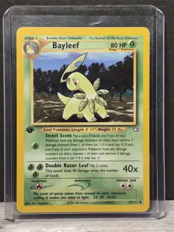Bayleaf 29/111 1st Edition - Neo Genesis Pokemon Card - Image 1