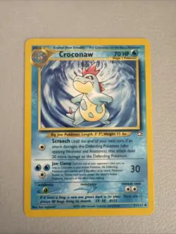 Croconaw 31/111 Neo Genesis Pokemon Card NM Collectible TCG - Image 1
