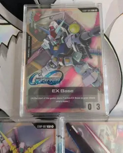 5 Lot Gundam CCG Promo Cards EX Base G Generation Eternal Full Set ENG + Cases - Image 3