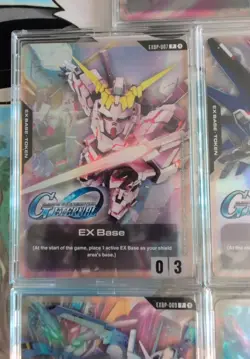 5 Lot Gundam CCG Promo Cards EX Base G Generation Eternal Full Set ENG + Cases - Image 4