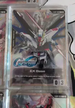 5 Lot Gundam CCG Promo Cards EX Base G Generation Eternal Full Set ENG + Cases - Image 5