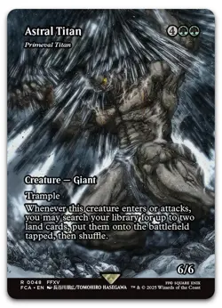 Astral Titan - Primeval Titan (Showcase) #48 (NM) Final Fantasy FCA Magic MTG - Image 1