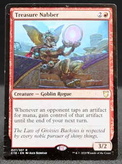 Treasure Nabber – #27 – Rare – Regular – Heavy Play – MTG – Commander 2018 - Image 1