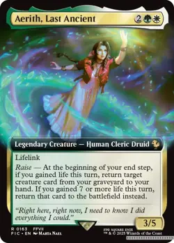 Aerith, Last Ancient (Extended Art) [FIC - 163] - NM [Normal] TCG MTG - Image 1