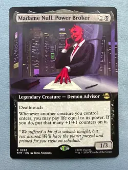 Madame Null, Power Broker (Extended Art) NM - Teenage Mutant Ninja Turtles MTG - Image 1