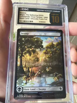 Swamp (Chocobo Track Foil) - Commander Final Fantasy MTG FFXV CGC Pristine 10 🔥 - Image 1