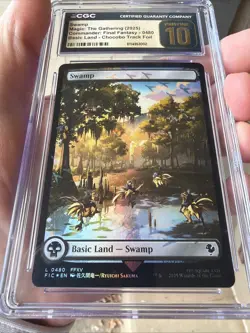 Swamp (Chocobo Track Foil) - Commander Final Fantasy MTG FFXV CGC Pristine 10 🔥 - Image 3