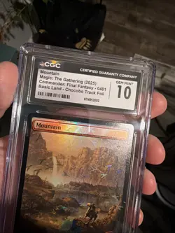 MTG Final Fantasy English Mountain Chocobo Tracks Foil FFXI Graded CGC 10 Gem 🔥 - Image 5