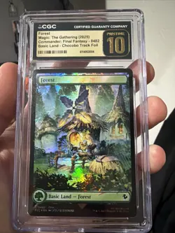 Forest (Chocobo Track Foil) Final Fantasy IX MTG CGC Pristine 10 Pop 1 💎 - Image 1