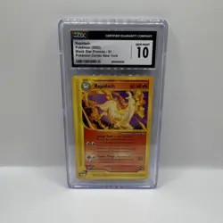 Pokemon Rapidash 51 Wotc Black Star Promo CGC 10 Pokemon Center NY 2002 - Image 1