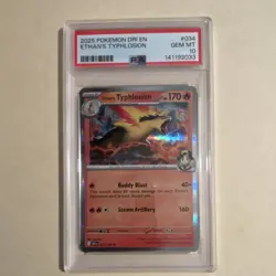 Pokemon Ethan's Typhlosion 034/182 Sv10: Destined Rivals Holo Rare PSA 10 - Image 1