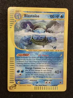 Pokemon TCG Expedition Base Set #4/165 Blastoise HOLO LP+ - Image 1