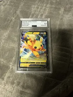 Pokemon Pikachu V SWSH285 SWSH: Sword & Shield Promo 2023 Black Star Holo AGS 10 - Image 1