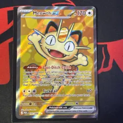 Pokemon TCG: Meowth ex 107/088 Me03 Perfect order NM - Full Art - Image 1
