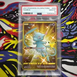 2021 POKEMON CELEBRATIONS #025 FULL ART/MEW PSA 10 - Image 1