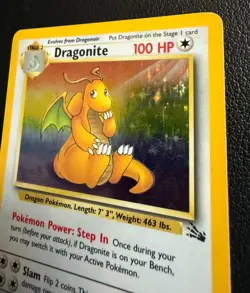 1999 Pokemon Dragonite 4/62 holo, excellent condition (MP) - Image 5