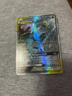 Pokemon Celebi & Venusaur GX TAG TEAM Holo SM167 Basic HP270 Card - Image 1