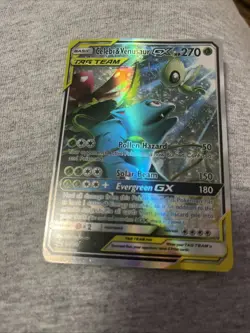 Pokemon Celebi & Venusaur GX TAG TEAM Holo SM167 Basic HP270 Card - Image 5