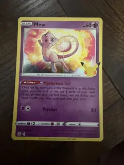 2021 Pokemon Mew Holo #011/025 Sword & Shield Celebrations - Image 1