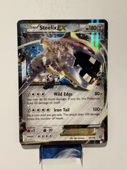 Steelix-EX - 67/114 - Holo Rare ex NM, English Pokemon Steam Siege - Image 1