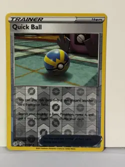 Quick Ball Reverse Holo 237/264 SWSH08: Fusion Strike NM Pokemon Fast Ship - Image 1