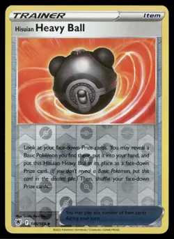 Hisuian Heavy Ball 146/189 Uncommon Astral Radiance Pokemon Reverse Holo NM - Image 1