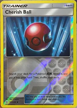 Cherish Ball Reverse Holo - 191/236 - Unified Minds Pokemon 2019 - Image 1