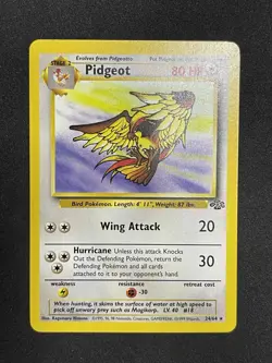 Pokemon TCG Pidgeot 08/64 Jungle Non Holo Rare 1999 WOTC Unlimited - Image 2