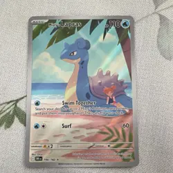 Pokemon Misty's Lapras Destined Rivals Illustration Rare Holo 194/182 110 HP - Image 1