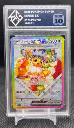 2025 Pokemon SVP EN Eevee ex Black Star Promo #174 KING GRADING 10 - Image 1