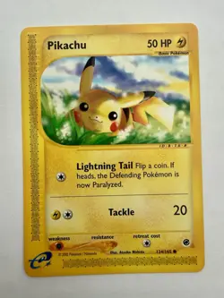 Pokemon Pikachu 124/165 Expedition Base Set Regular - NM/LP - Image 2