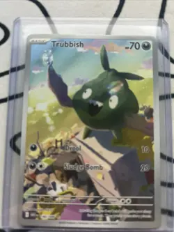 Trubbish 140/086 Illustration Rare Pokemon White Flare Pack Fresh Mint - Image 1