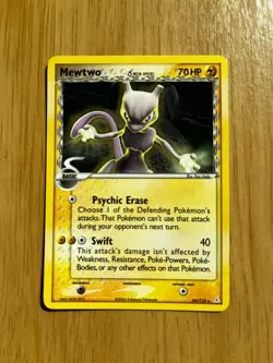 Pokemon TCG MEWTWO 24/110 EX Holon Phantoms. Normal. (Electric Version). NM/M - Image 1