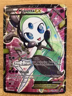 Pokemon Meloetta EX Full Art Ultra Rare RC25/RC25 Holo Legendary Treasures NM - Image 1